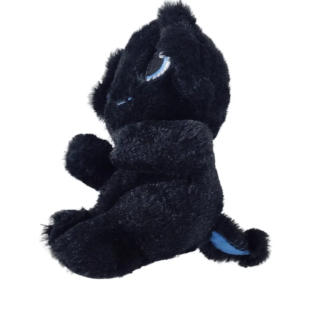 Swaddle Babies Black Axolotl Plush Toy Blue Gills Embroidered Small Keepsake 7in